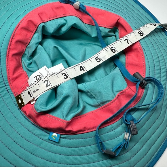 Sunday Afternoons Sun Hat Girls Spring Bliss Strap Pink Blue Floral UPF 50 NEW L - Picture 9 of 11